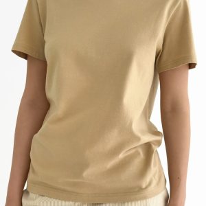 Beige knitted T-shirt
